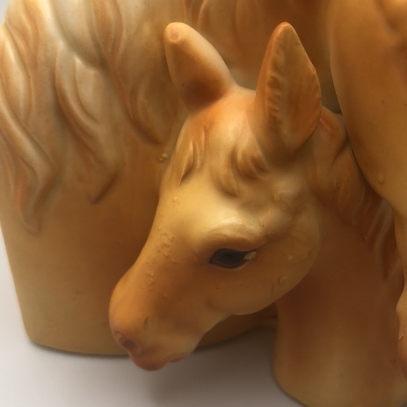 Vintage Equestrian Napco Porcelain Horse And Pawn Planter 5.25"H. Made in Japan - Picture 2 of 11